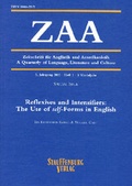 Cover: Zeitschrift f&uuml;r Anglistik und Amerikanistik / Reflexives and Intensifiers: The Use of self-Forms in English - Stauffenburg