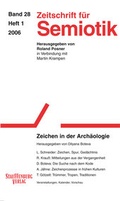 Cover: Zeitschrift f&uuml;r Semiotik / Zeichen in der Arch&auml;ologie - Stauffenburg