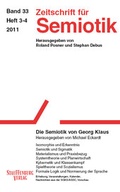Cover: Zeitschrift f&uuml;r Semiotik / Die Semiotik von Georg Klaus - Stauffenburg