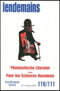 Cover: Phantastische Literatur sowie Pour les Sciences Humaines - Stauffenburg