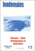 Cover: Rwanda - 2004: t&eacute;moignages et litt&eacute;rature - Stauffenburg