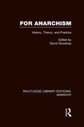 Cover: For Anarchism (RLE Anarchy) - Routledge