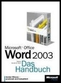 Cover: Microsoft Office Word 2003 - Das Handbuch - Microsoft