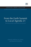 Cover: From the Earth Summit to Local Agenda 21 - Routledge