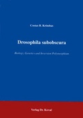 Cover: Drosophila subobscura - Kovac, Dr. Verlag
