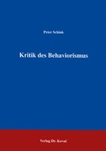 Cover: Kritik des Behaviorismus - Kovac, Dr. Verlag
