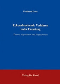 Abbildung von: Eckenabsuchende Verfahren unter Entartung - Kovac, Dr. Verlag
