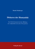 Cover: Diskurse der Humanit&auml;t - Kovac, Dr. Verlag
