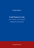 Cover: Land Tenure in Asia - Kovac, Dr. Verlag