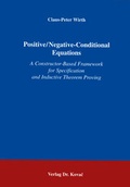 Bild: Positive /Negative-Conditional Equations - Kovac, Dr. Verlag