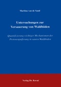 Cover: Untersuchungen zur Versauerung von Waldb&ouml;den - Kovac, Dr. Verlag