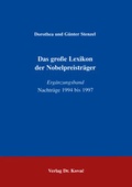 Cover: Das grosse Lexikon der Nobelpreistr&auml;ger / Das grosse Lexikon der Nobelpreistr&auml;ger - Kovac, Dr. Verlag