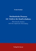 Cover: Stochastische Prozesse zur Analyse des Kaufverhaltens - Kovac, Dr. Verlag