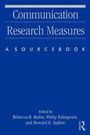 Cover: Communication Research Measures - Routledge