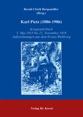 Cover: Karl Pietz (1886-1986) - Kovac, Dr. Verlag