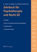 Cover: Jahrbuch f&uuml;r Psychotherapie und Recht - Facultas