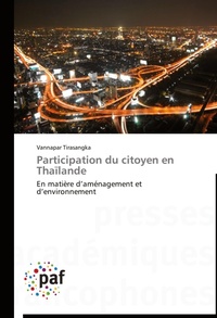 Abbildung von: Participation Du Citoyen En Thailande - Presses Académiques Francophones