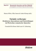 Cover: Variatio verborum: Strukturen, Innovationen und Entwicklungen im Wortschatz romanischer Sprachen - ibidem