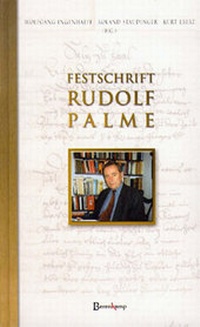 Enlarge image Cover: Festschrift Rudolf Palme - Berenkamp