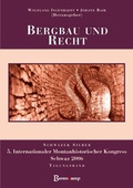 Cover: Bergbau und Recht. Tagungsband 2006 - Berenkamp