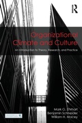 Cover: Organizational Climate and Culture - Routledge