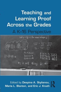 Enlarge image Cover: Teaching and Learning Proof Across the Grades - Routledge
