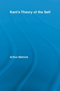 Cover: Kant's Theory of the Self - Routledge