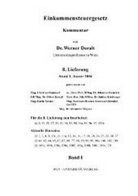Abbildung von: Einkommensteuergesetz, 8. Ergänzungslieferung - Facultas