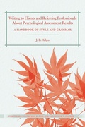 Cover: Writing to Clients and Referring Professionals about Psychological Assessment Results - Routledge