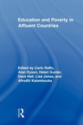 Cover: Education and Poverty in Affluent Countries - Routledge