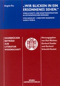 Cover: Wir blicken in ein ersonnenes Sehen - R&ouml;hrig Universit&auml;tsverlag