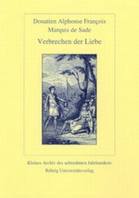 Enlarge image Cover: Verbrechen der Liebe - Röhrig Universitätsverlag