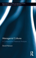 Cover: Managerial Cultures - Routledge