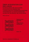 Cover: &Uuml;ber Integration zur Inklusion - R&ouml;hrig Universit&auml;tsverlag