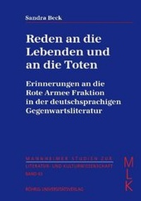 Enlarge image Cover: Reden an die Lebenden und die Toten - Röhrig Universitätsverlag