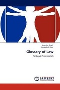 Cover: Glossary of Law - LAP Lambert Academic Publishing