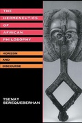 Cover: The Hermeneutics of African Philosophy - Routledge