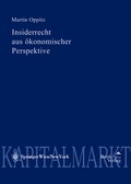 Cover: Insiderrecht aus &ouml;konomischer Perspektive - BankVerlag Wien