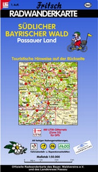 Abbildung von: Radwanderkarte Südlicher Bayerischer Wald - Passauer Land - Fritsch Landkartenverlag