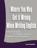 Cover: Where You May Get It Wrong When Writing English - Books on Demand