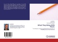 Cover: What They Bring With Them - LAP Lambert Academic Publishing