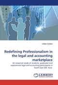 Cover: Redefining Professionalism in the legal and accounting marketplace - LAP Lambert Academic Publishing
