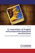 Cover: L2 Acquisition of English Verb-Prepositional/Particle Constructions - LAP Lambert Academic Publishing