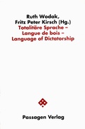 Cover: Totalit&auml;re Sprache /Langue de bois /Language of Dictatorship - Passagen