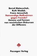 Cover: Notwendige Ma&szlig;nahmen gegen Fremde? - Passagen