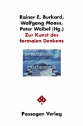 Cover: Zur Kunst des formalen Denkens - Passagen