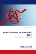 Cover: Some advances on quadratic BSDE - LAP Lambert Academic Publishing