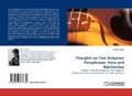 Cover: Thoughts on Two Bulgarian Paraphrases - LAP Lambert Academic Publishing
