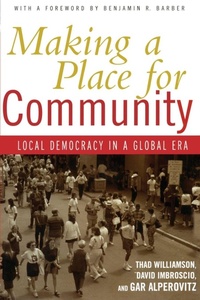 Enlarge image Cover: Making a Place for Community - Routledge