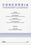 Cover: Concordia - Internationale Zeitschrift f&uuml;r Philosophie Heft 53 - Verlag G&uuml;nter Mainz